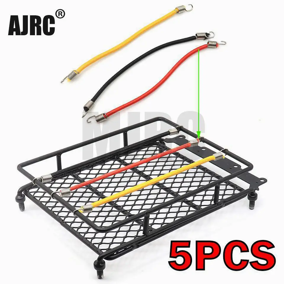 Elastická batožina Čistá strecha vozíka Skladovacia sieť s háčikmi gumový pás pre axiálnu SCX10 Net D90 RGT WPL D12 1:10 1/12 RC CAR