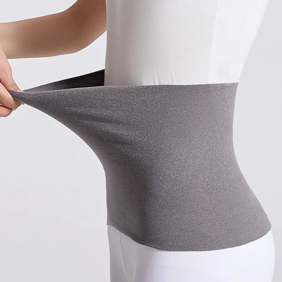 Elastická bavlnená tkanina Unisex Thermal Pase podporuje brucho zadný tlak Teplej Vnútorné opotrebenie zimné cummerbundové podpora vrecka