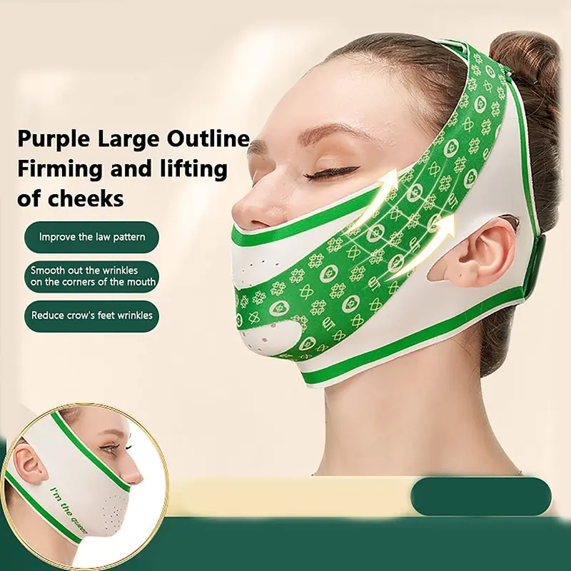 Elastická strana z chudnutia obväz V Line tvár Shaper Dámsky chin líc výťah na opasok masáž masáže tváre na tvár starostlivosť o pleť Krásové nástroje