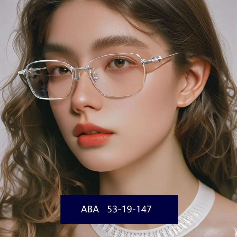 Eleccion Kórejský luxusný značka Eyeglass Rámy Ženy Men Vintage titániové štvorcové okuliare rám mužov predpis okuliare ABA