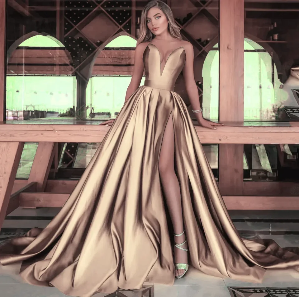 Elegantné bez ramienok materské šaty Photography rekvizity v rozdelenie dlhé tehotné ženy Fancy Sexy