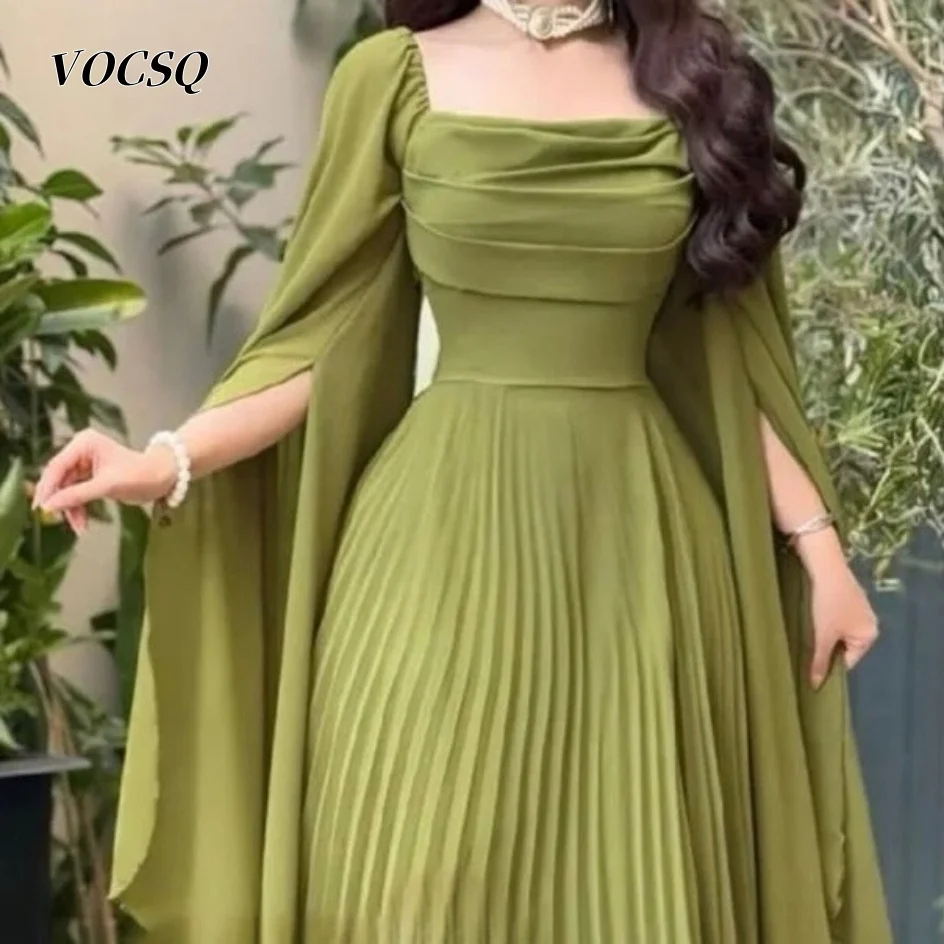 Elegantné zelené plesové šaty s záhybom 2025 móda Line Evening Party Dayses Vestidos de Fiesta فساتين سهرة prispôsobené prispôsobené