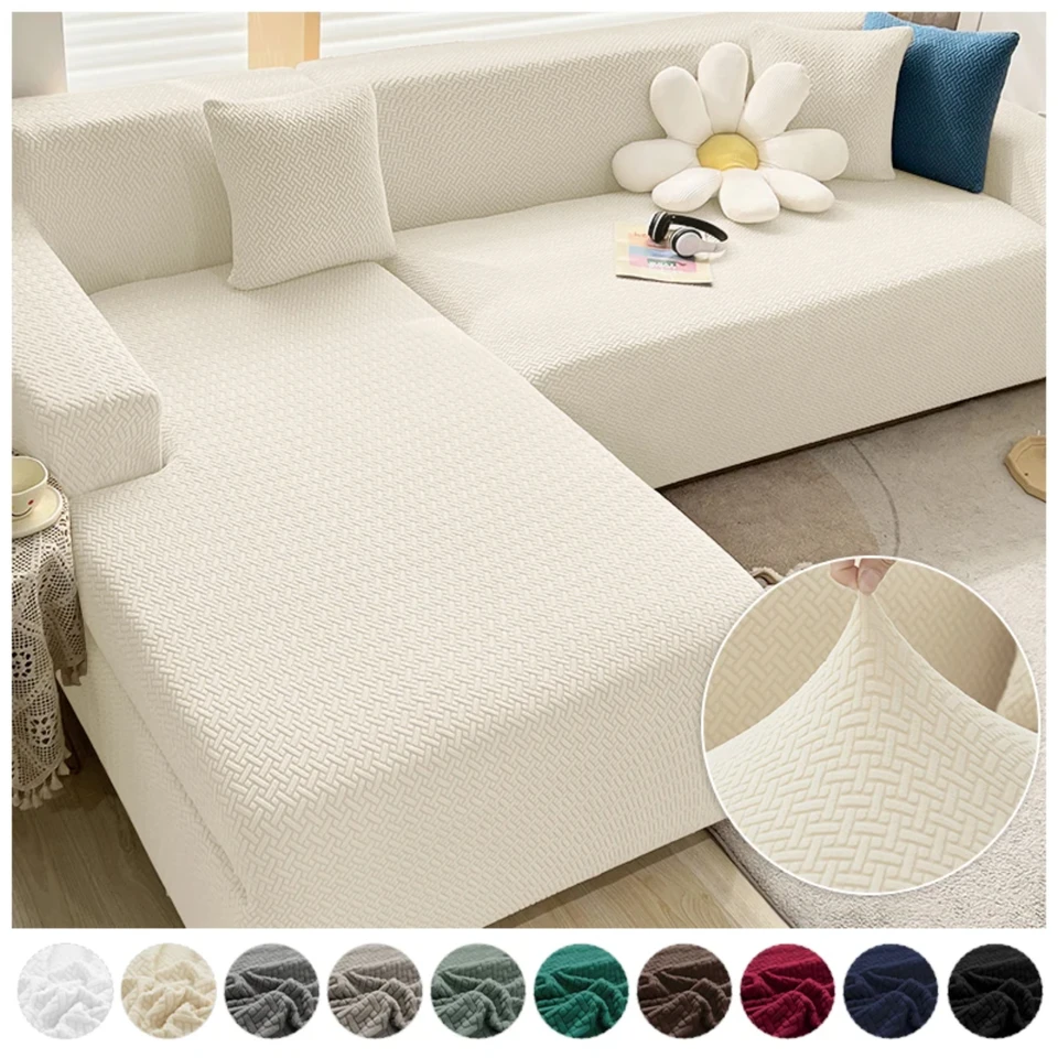 Elegantný a odolný 2024 Jacquard hrubý elastický pohovka Slipcovers for Obýva