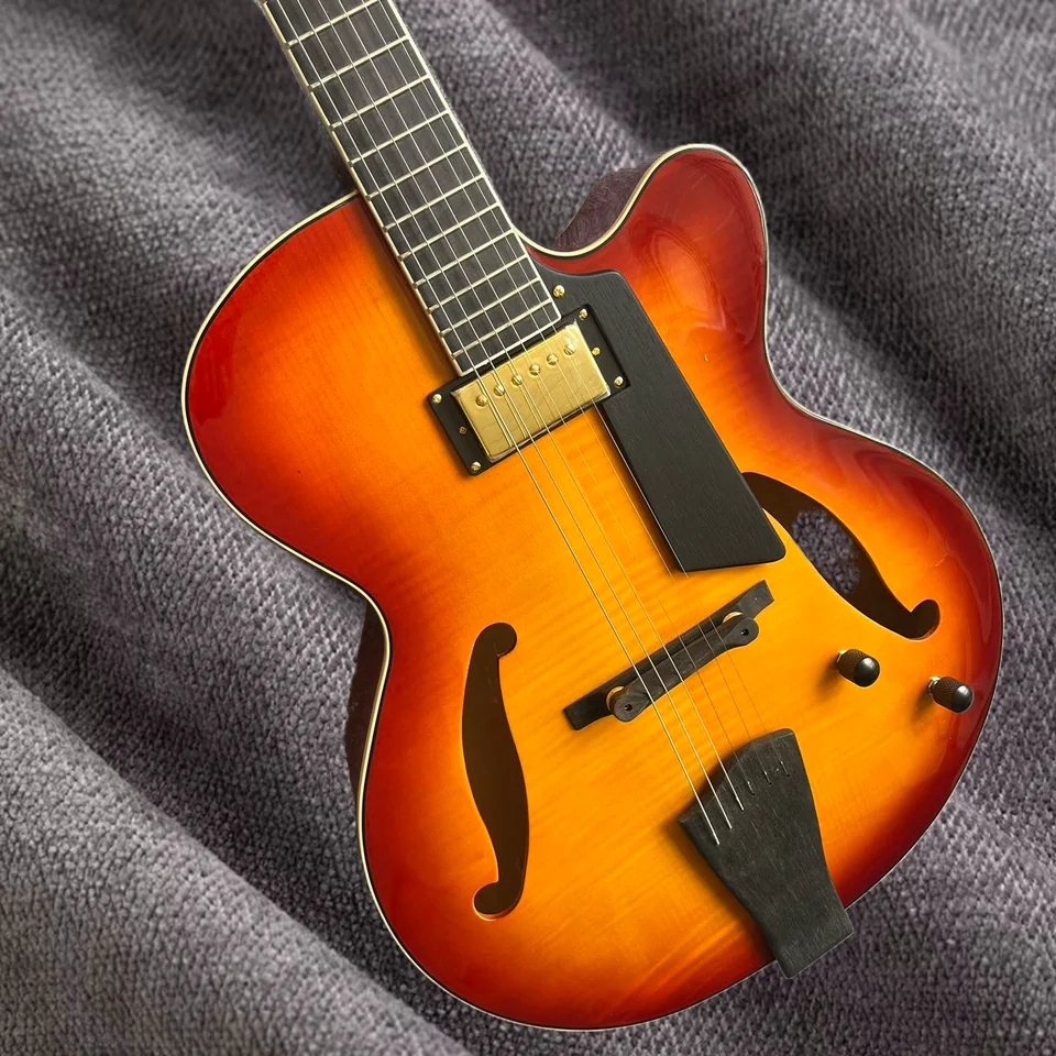 Elektrická gitara, továreň na mieru, vyrobená z javorového a broskyňového kvetu dreva, viac farieb, na sklade, rýchla a bezplatná preprava F69