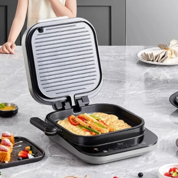 Elektrická koláčová panvica Domácna obojstranná vyhrievaná pekáčka odnímateľná automatická palacinková stroj na panvicu Pancake
