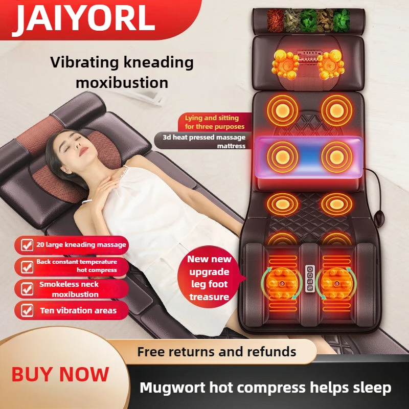 Elektrická matrac s celozrnným masážom s vykurovacím rukou na ovládanie krku na krk na krk na krk na krk na rameno airbag chrbta miesia