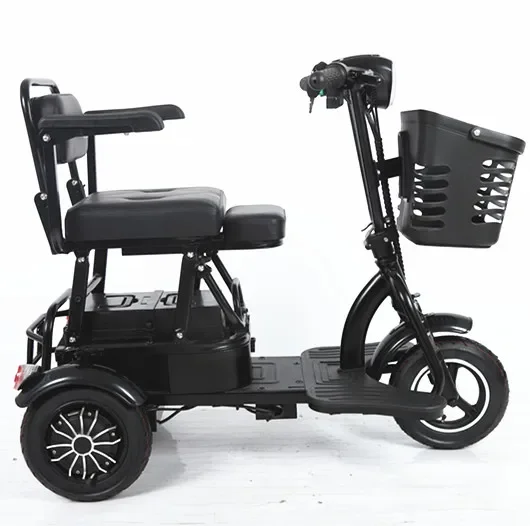 Elektrická trojkolka s elektrickým trikom s 3 kolesami s bicyklom Tri kolesá