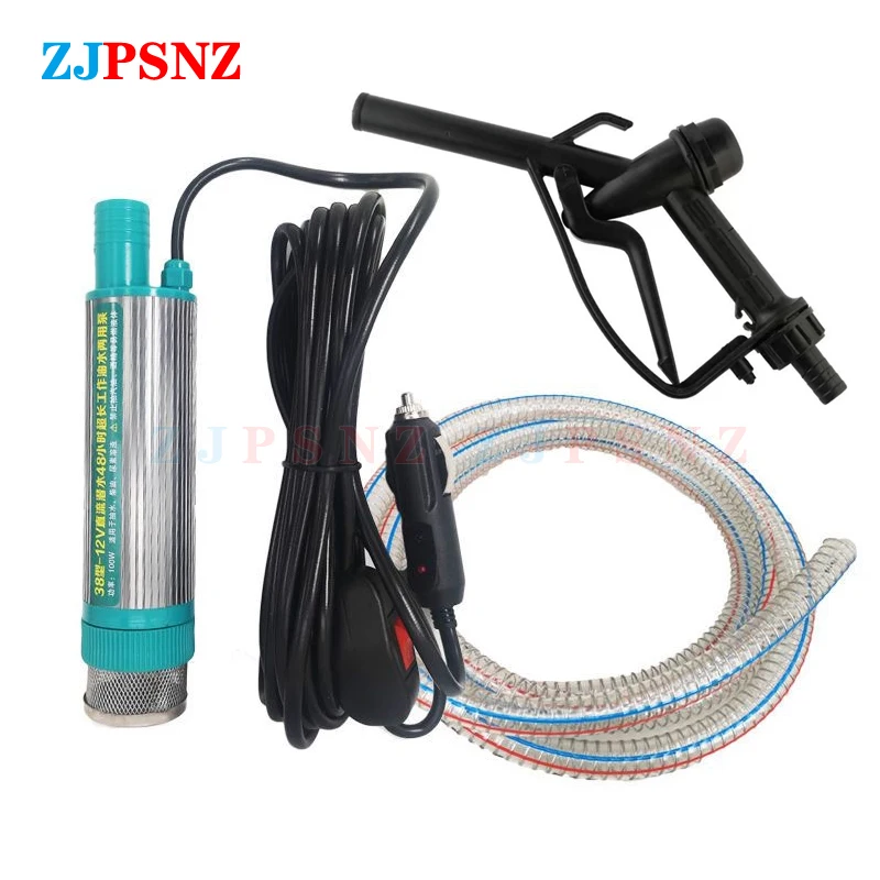 Elektrické auto čerpadlo 38 mm prenosné mini na čerpanie naftového oleja prenos voda prenos čerpadla Rybárske ponorné čerpadlo 30 l/min. 12v 24 V