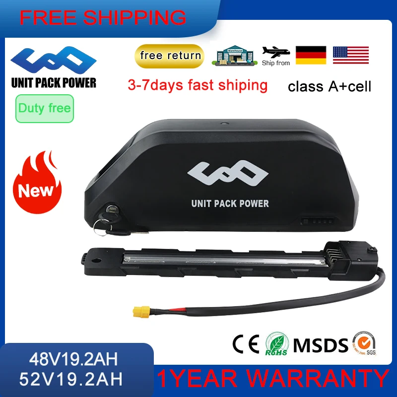 Elektrické bicykle ADUT 48V 21AH Rider Battery Littium Polymer Battery 52V 19,2Ah Polly DP Downtube Power Bank Cycling 5 ihiel