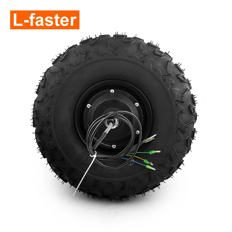 Elektrické kefové náboje motorového kolesa, pneumatika mimo cesty, DIY Wheelbarrow, 350 W, 14,5 in