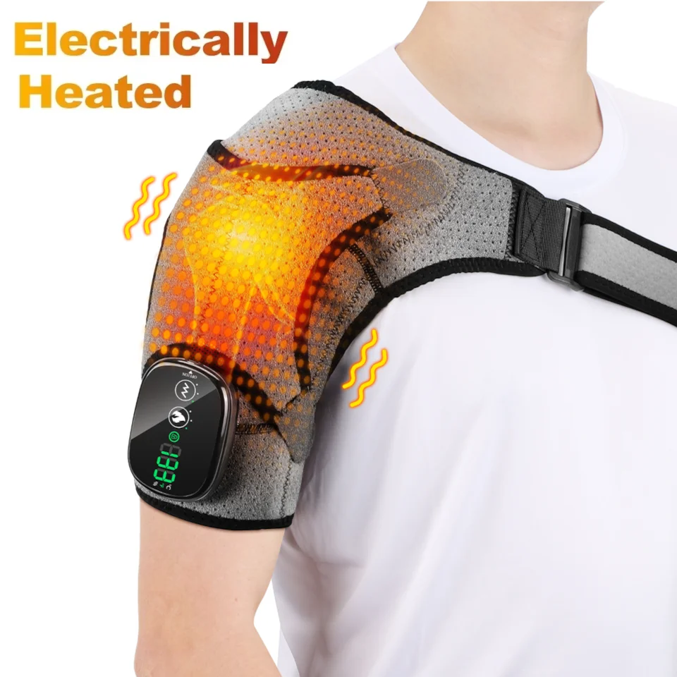 Elektrické kúrené podložky s 3-stupňou vibračnou svalovou relaxáciou Relax Relax Thermal Massager Health Health Care podporuje Brace