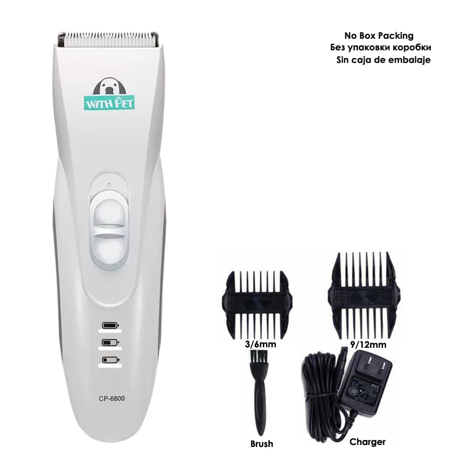 Elektrické piece pre psov vlasy CP6800 Profesionálne Clippers Grooming Tool Nabíjateľné mačacie holiace papiere Hair Cutter Haircut 6800