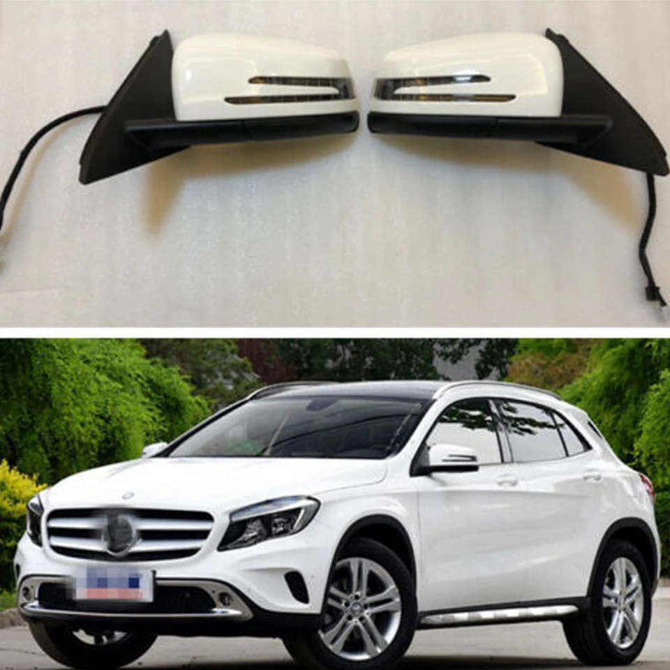 Elektrické skladacie bočné zrkadlo pre Mercedes Benz GLA x156 GLA180 GLA200 GLA250 DC 1,6L 2.0L