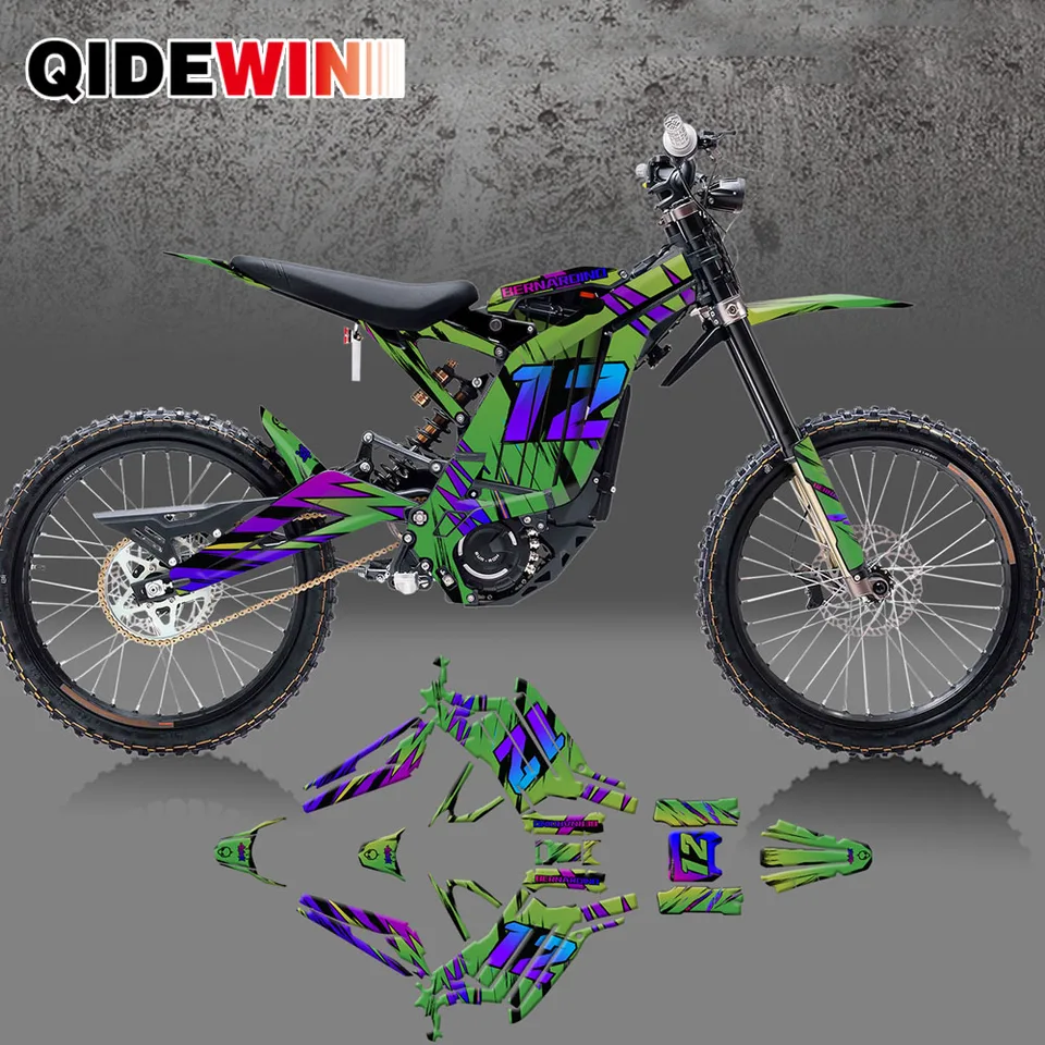 Elektrické terénne bicykle Vlastné nálepky tela dekoratívna ochrana škrupiny Personalizované nálepky pre Surron Sur-Ron Light Bee XS