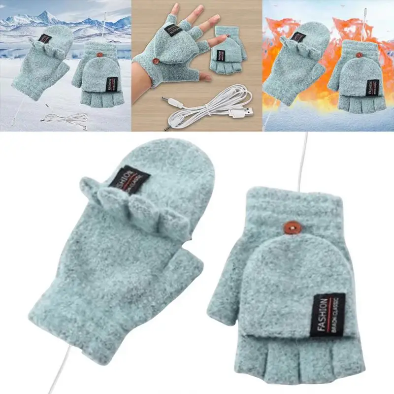 Elektrické vyhrievané rukavice ruky ohrievače ruky Ru rukavice ohrievača nabíjateľné USB opakovane použiteľné zimné ohrievacie vykurovanie notebook pre ženy