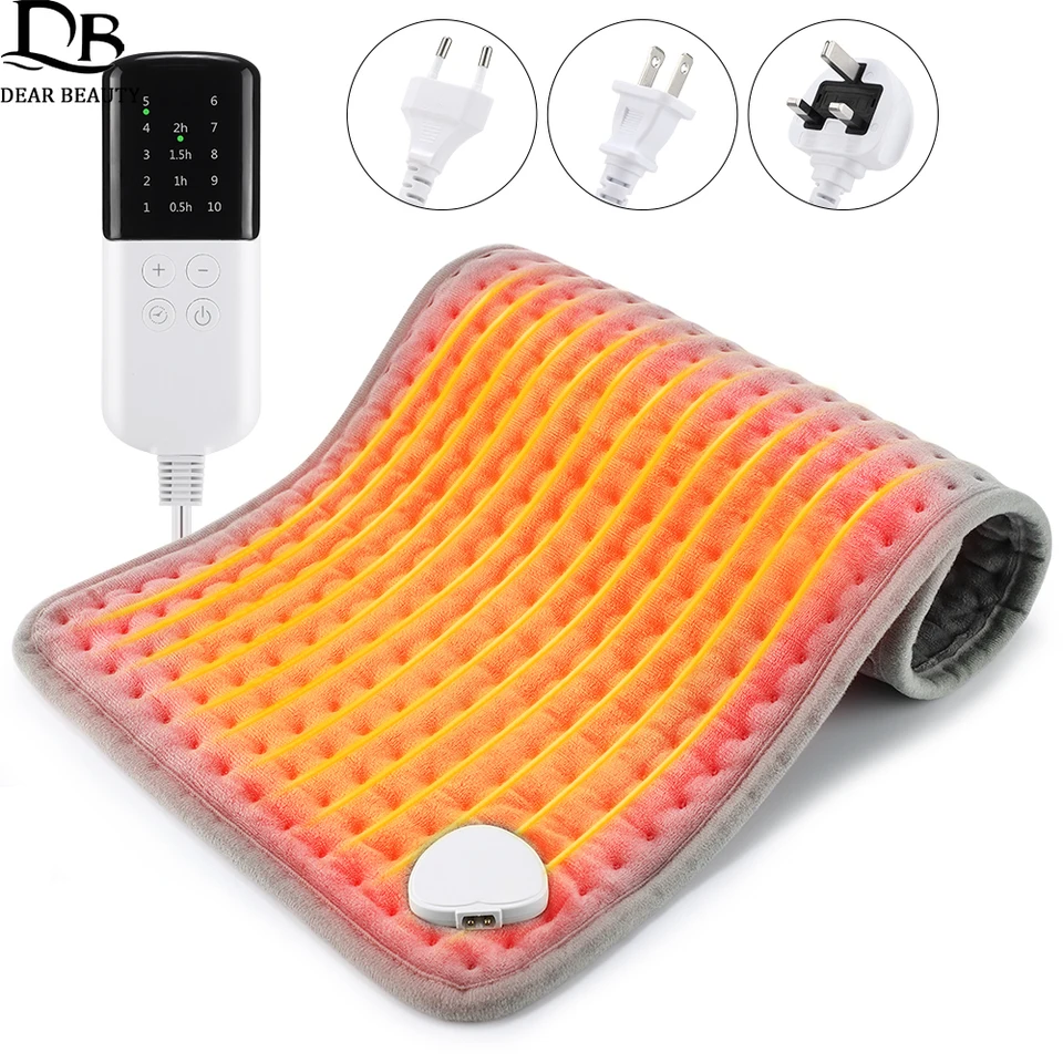 Elektrické vykurovacie prikrývky 10 úrovne rýchle vykurovacie podložky brucho brucho ruka zima ohrievate vyhrievané rohožné tepelné prikrývky pre pohovku lôžka