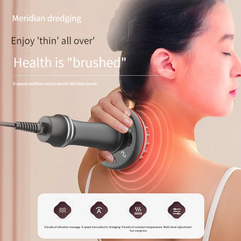 Elektrické zoškrabanie lymfatického baňého baňky Guasha Terapia Massager Body Relaxácia stimuluje detoxikačný stroj Akupints