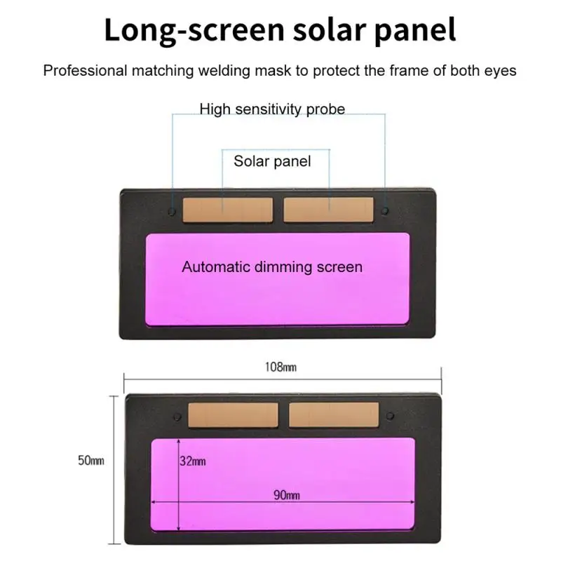 Elektrické zváracie maska ​​LCD displej zatienenia Automatické stmievanie Univerzálne elektrické zváranie ochranné šošovky