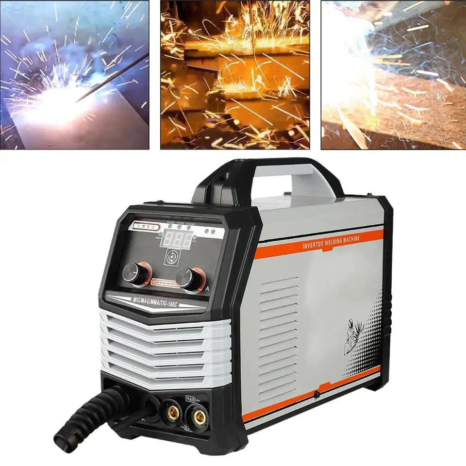 Elektrické zváracie zariadenie MIG, MMA ,, TIG-160C režimy viacúčelové užívateľsky prívetivé pre elektrické zváranie