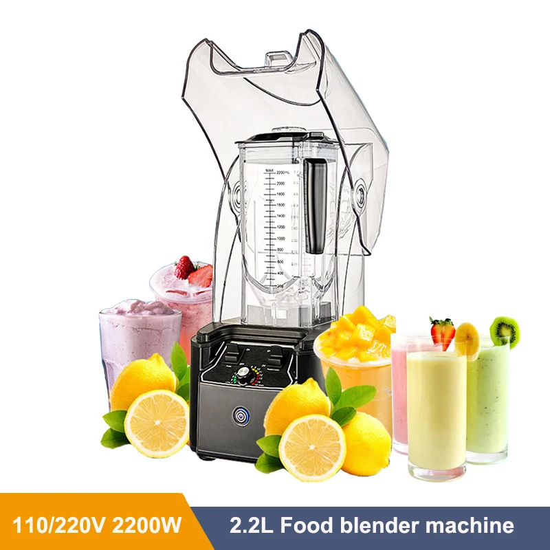 Elektrický 110/220V HEACHLITY Smoothie Blender 2,2L Soymilk Maker Fruit Juicer Food Spracsor Ice Crusher pre mliečny čaj