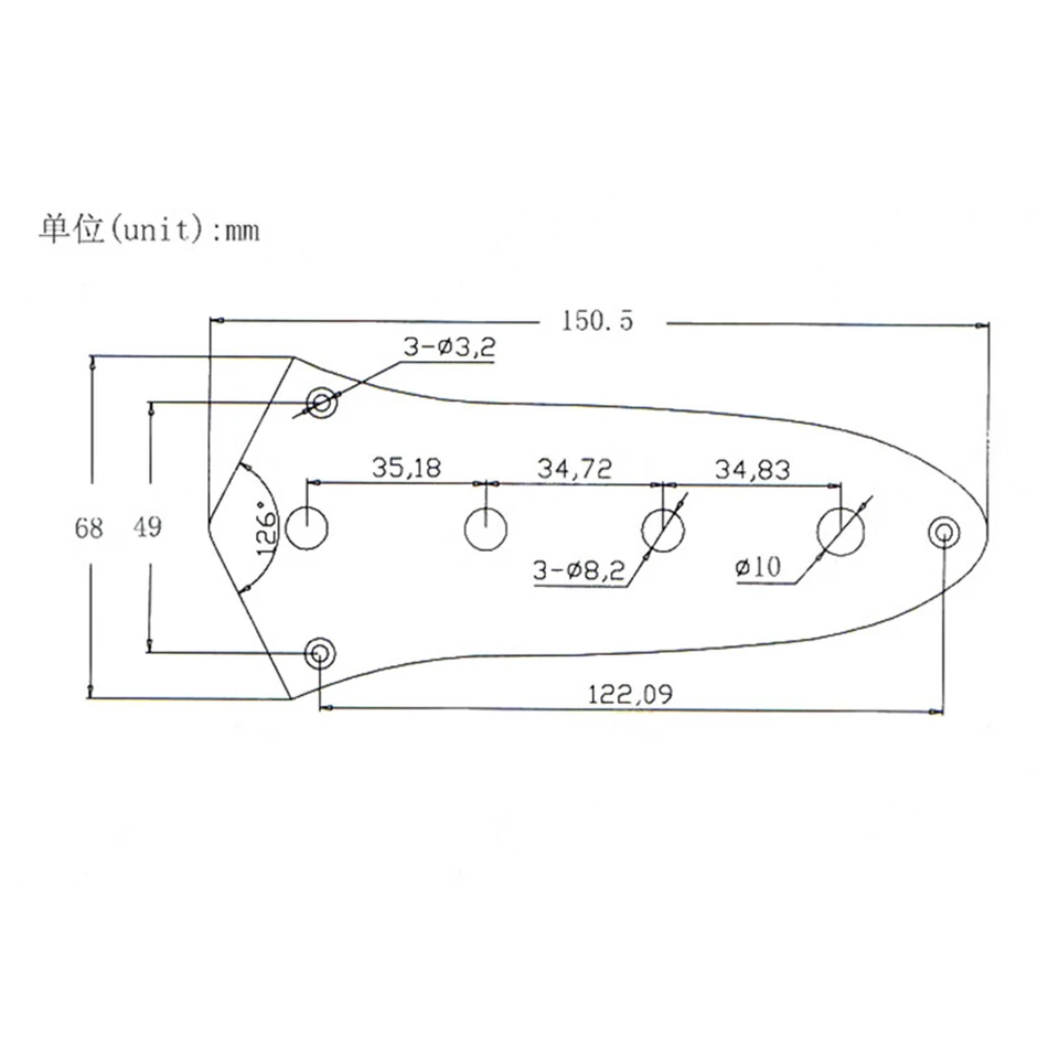 Elektrický basový riadiaci doska so skrutkami Ovládanie jazzových basových súprav kovové diely Plate Doplnky Bass Chrome Duable