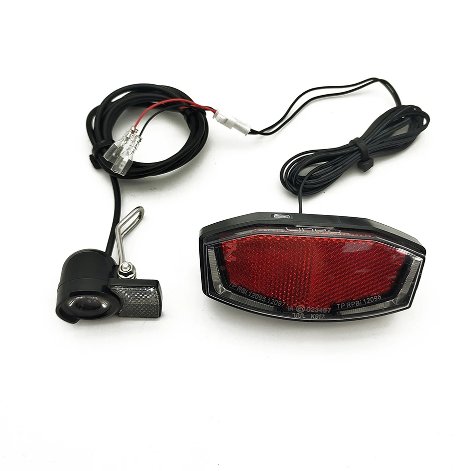 Elektrický bicykel 6V predné a zadné svetlo sada 48 V / 36V / 24V / 12V / 6V pre Bafang BBS01 BBS02 BBSHD