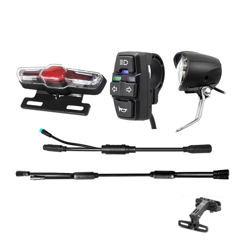 Elektrický bicykel a zadné svetlo set vodotesný DK336 OUT OUT ROWN pre 8pin 9pin ovládač odolný ľahký inštalácia