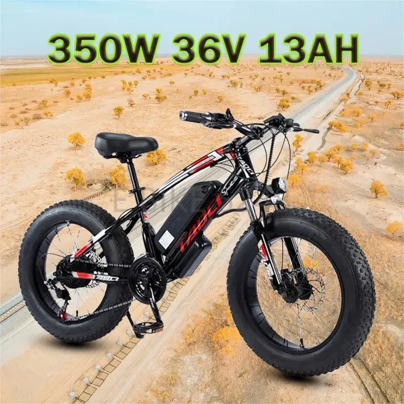 Elektrický bicykel Akez 350W 36v13Ah bez kefy Littium Battery Electric Bicycle 20inch Fat Tire Urban Mountain dochádzanie E bicykel