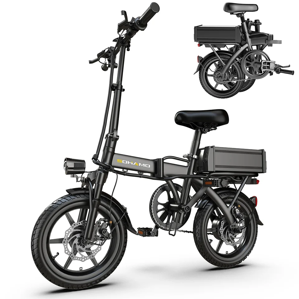 Elektrický bicykel pre dospelých mestských dochádzajúcich 50 míľ skladanie lacného motora Ebike 350W 48 V 15AH Electric Bicycle