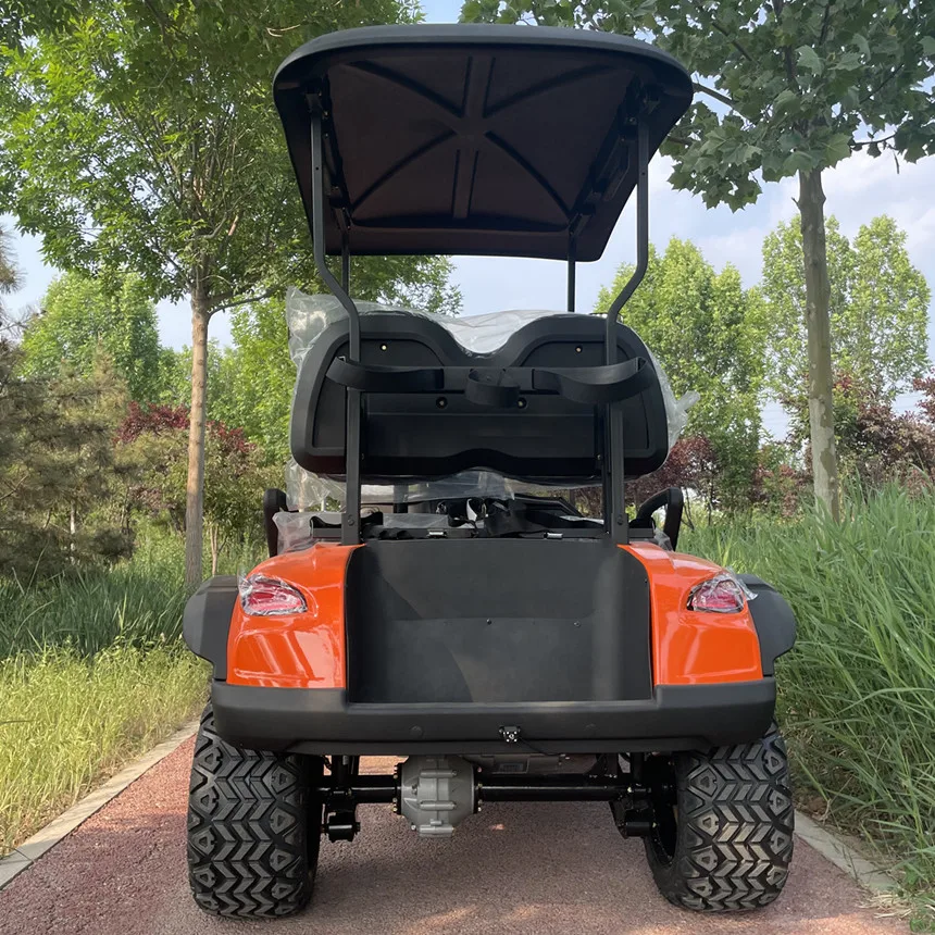 Elektrický golfový košík 4 SEATER 4000W 7000W Vysoko výkonný elektrický automobil Denné svetlá Vysoké/nízky lúč svetlomety s anjelskými očami