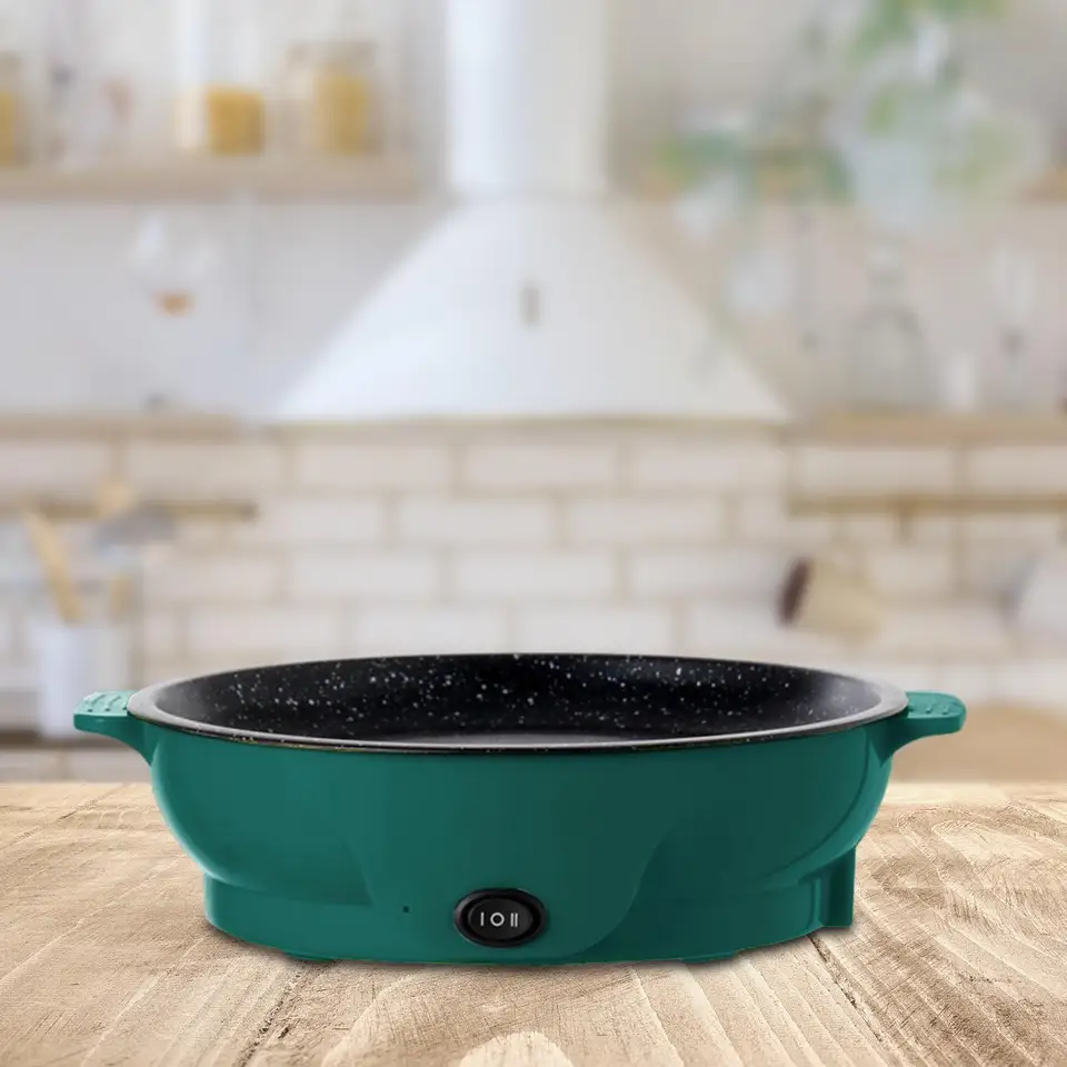 Elektrický gril 110 V Kórejský grilovanie Grill Party nastaviteľná teplota Vnútorná kemping grilovanie BBQ Pancake Griddle Griddle Griddle