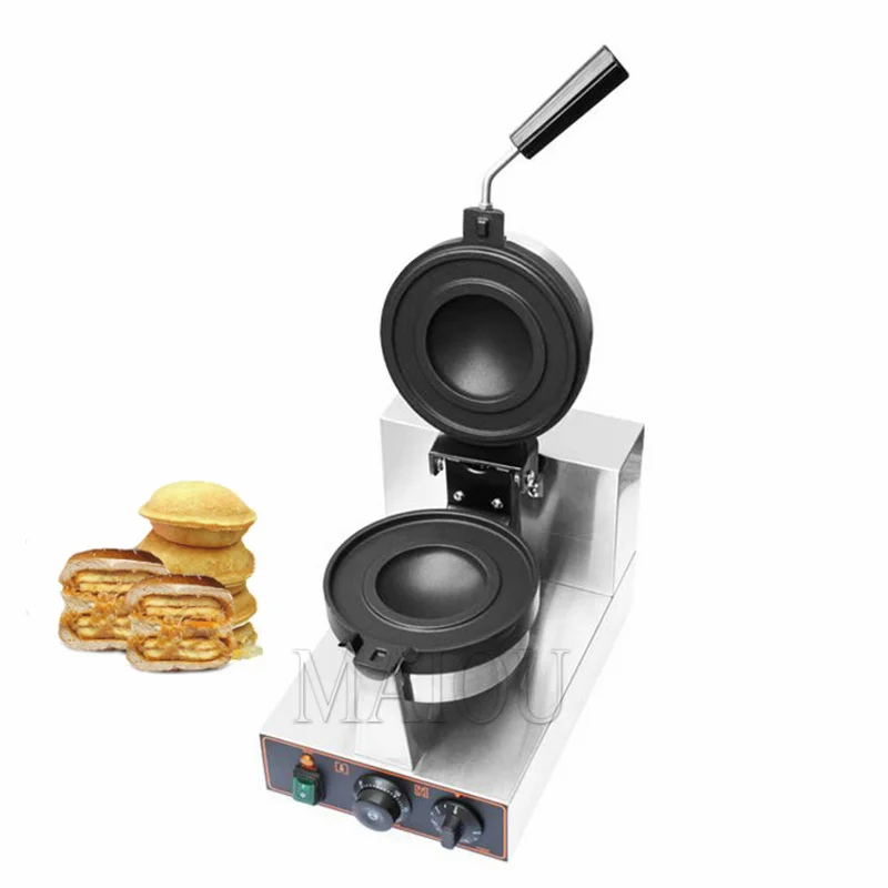 Elektrický hamburgerový výrobca sendvičový lis okrúhly hamburger