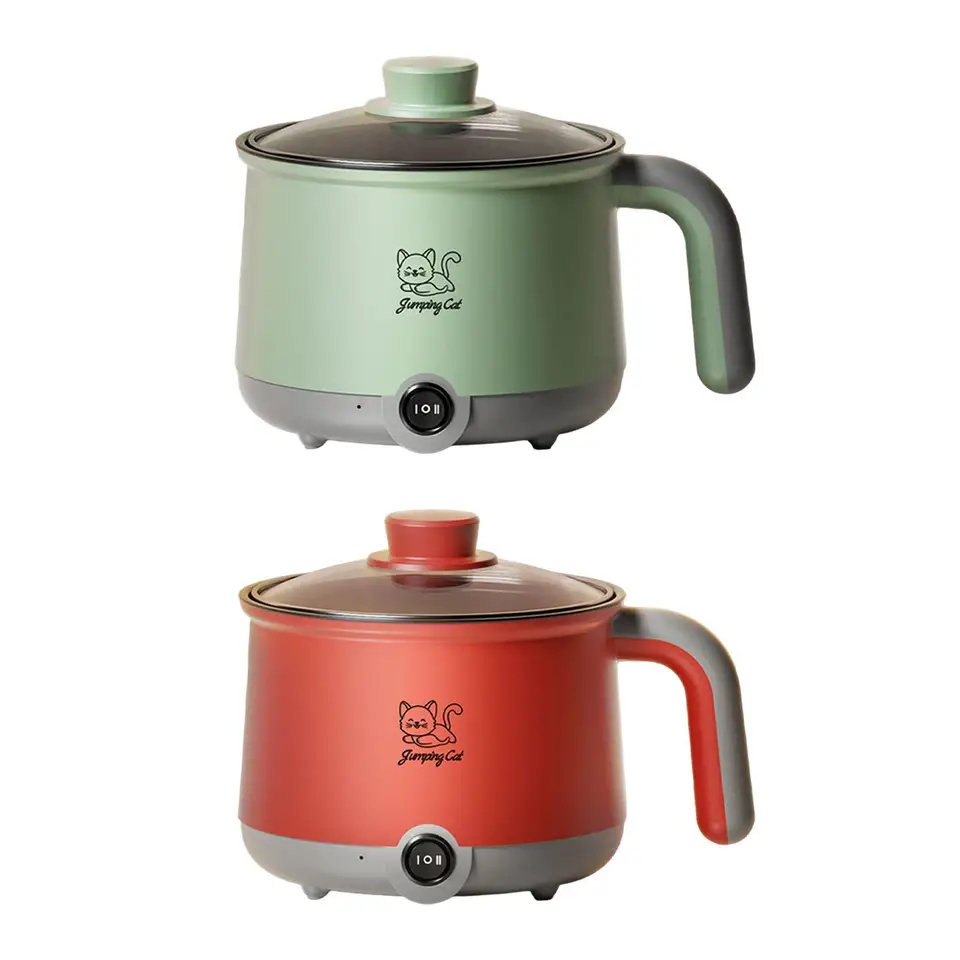 Elektrický horúci hrniec Multifunkčné domáce rezance Mini horúce hrniec 1,8 l Ramen Cooker pre vajcia rezance Shabu Shabu Sout Streak Steak