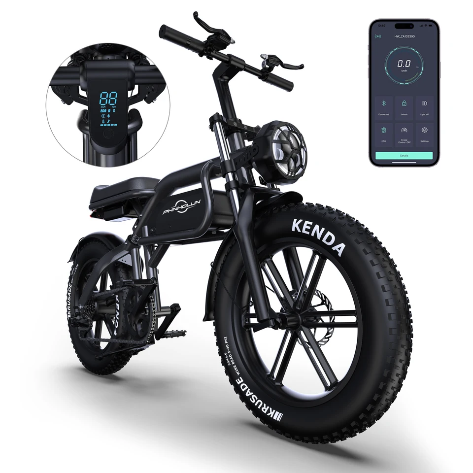 Elektrický motocykel Phnholun C8 Pro -yt 20AH hliníkový rám 20 