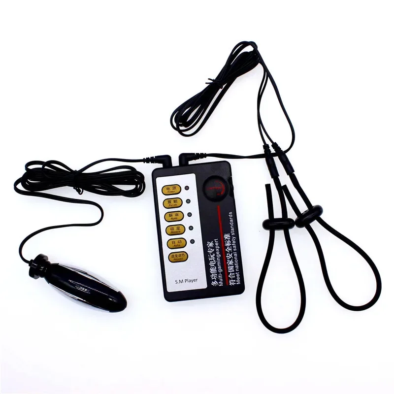 Elektrický nárazový súprava análny plug vibrátor masturbátor Elektro pulz prostata stimulátor stimulátora penis kruh Medical theed sexuálne hračky pre mužov