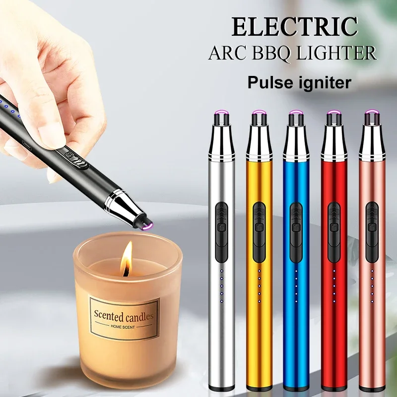 Elektrický oblúk BBQ zapaľovač plazmou zapaľovanie kuchyňa Upaľovač USB Windproof bez plameňa pre sviečky na plyn BBQ Náradie Selectric Rod