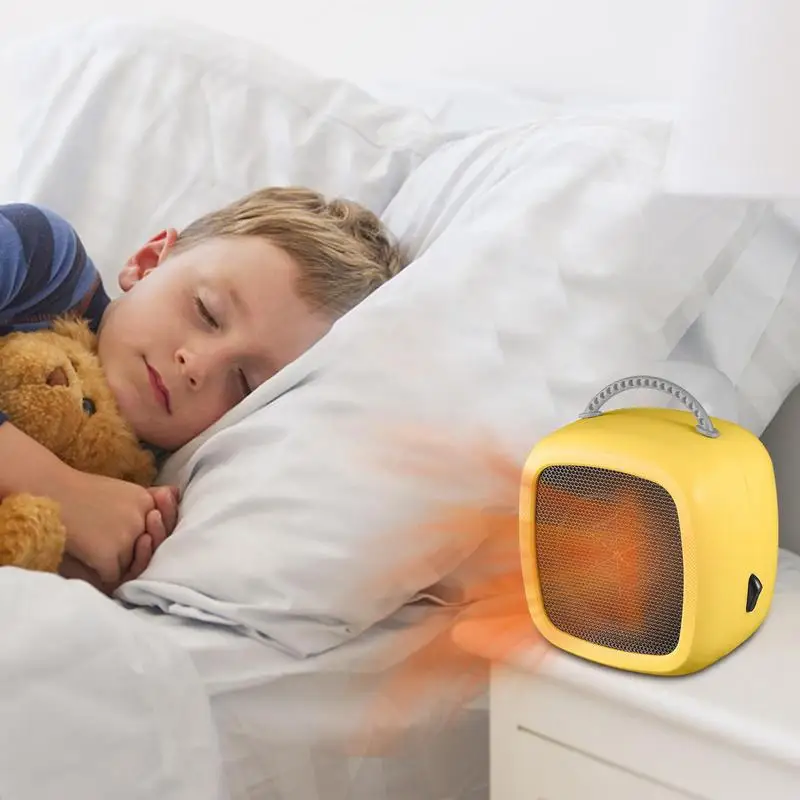 Elektrický ohrievač Vnútorný 600W Efektívny prenosný elektrický ohrievač s dvoma režimami rukoväť Minu Mini Ohrievač nastaviteľný malý ohrievač