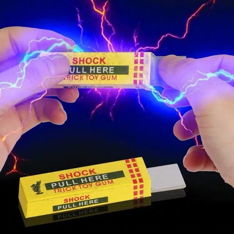 Elektrický šok vtip žuvačky Gum Pull hlava Šokujúca hračka Gift Gadget Trick Trick Gag Funny