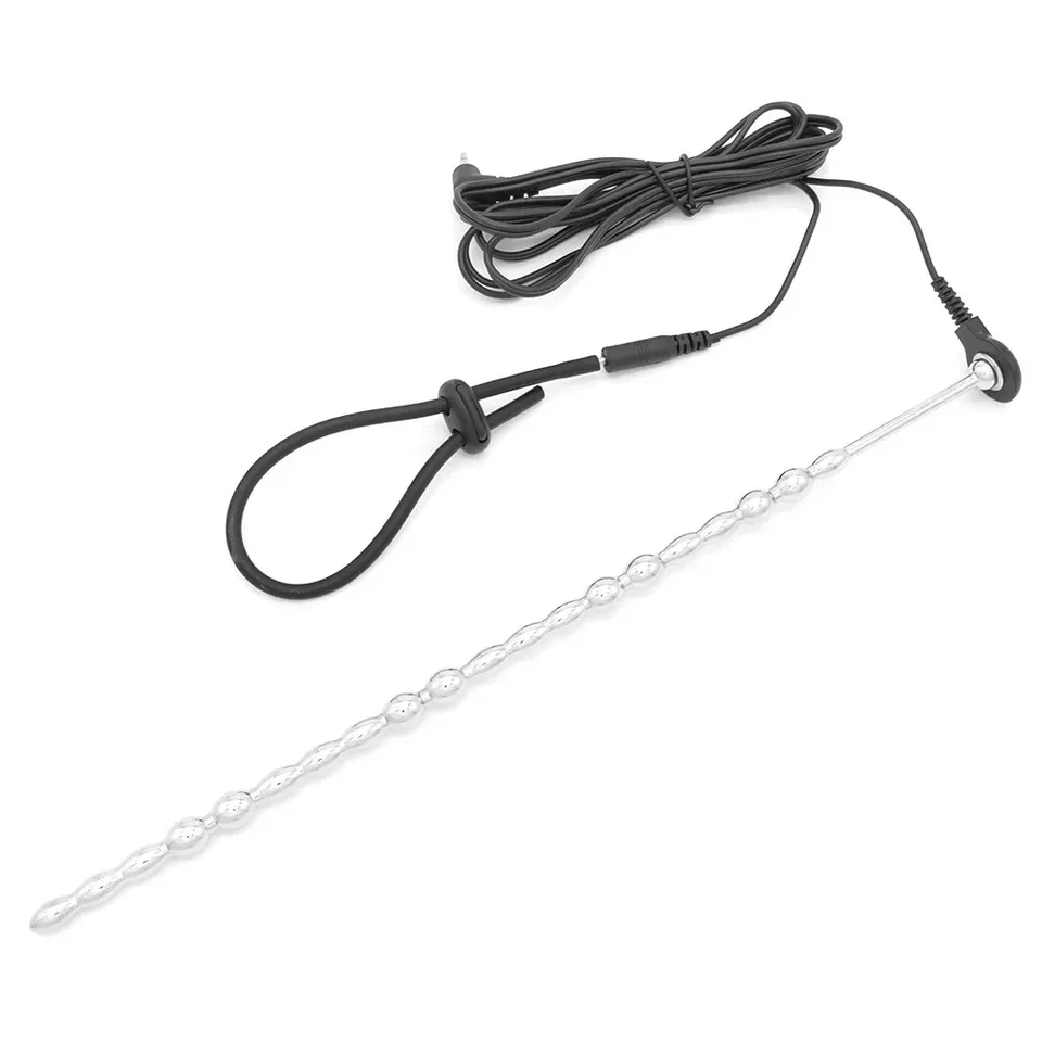 Elektro sex uretrálna znejúca tyč SM SM Elektrický šoky Horse Eye Stick Electro Penis Dilator Dilator Mužský elektrický stimulátor BDSM Hračky
