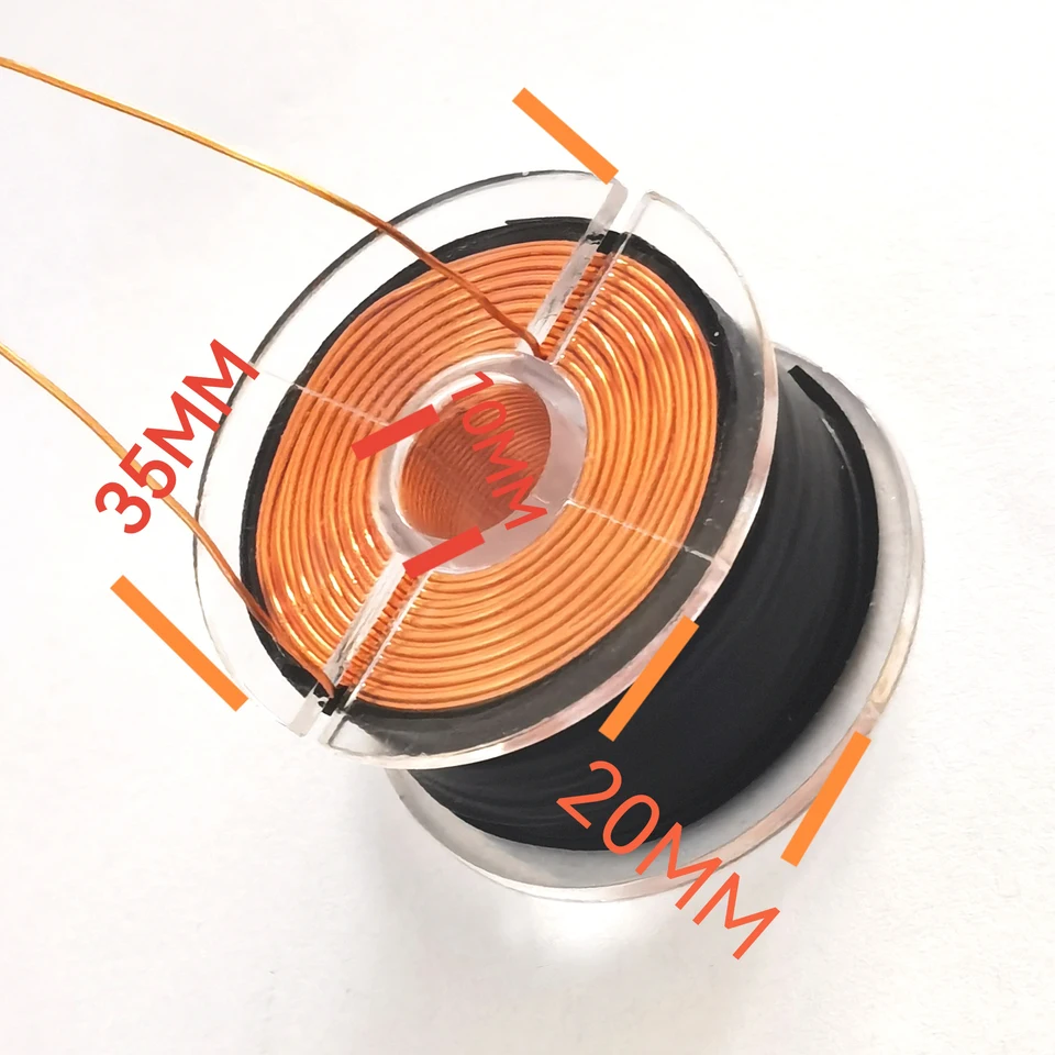 Elektromagnetická pištoľ Magnetická levitačná cievka 500 zákruty 0,49 mm smaltovaný drôt 35*20 mm