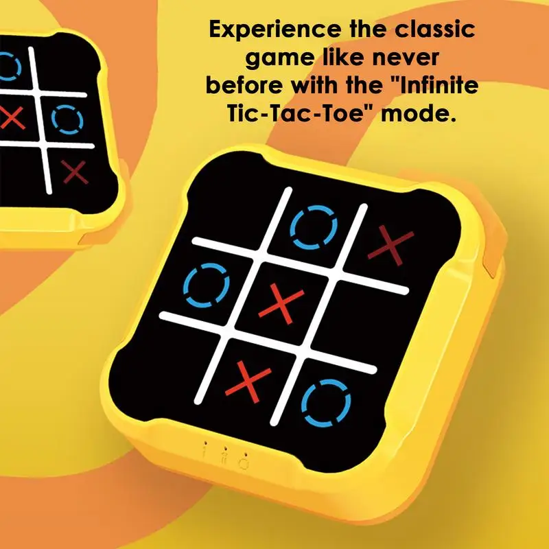 Elektronická hra Tic-Tac-Toe Game Detské elektronické hračky Šachové hračky Šachová stolová hra Prenosná krytá večierok pre dospelých