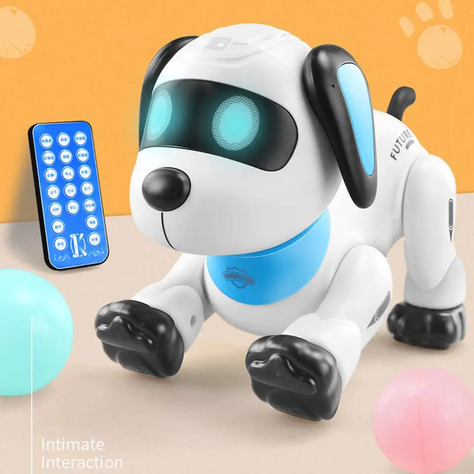 Elektronické zvieracie domáce zvieratá diaľkové ovládanie robotov pre psie hračky robotické kaskadérske šteňa hračky hudobná skladba Programovateľná hračka pre deti narodeniny darček