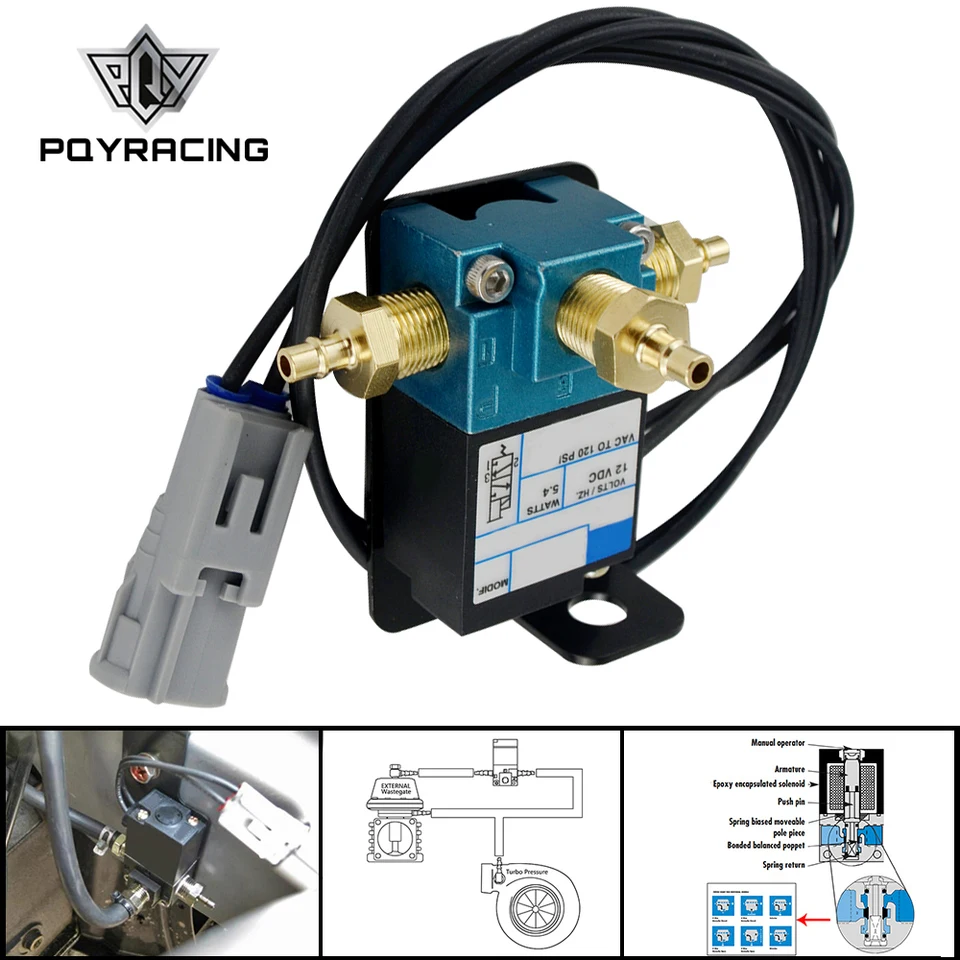 Elektronický turbo posilňový regulačný solenoidný ventil s zástrčkou pre 07+ Mitsubishi Evo X PQY-ECU04