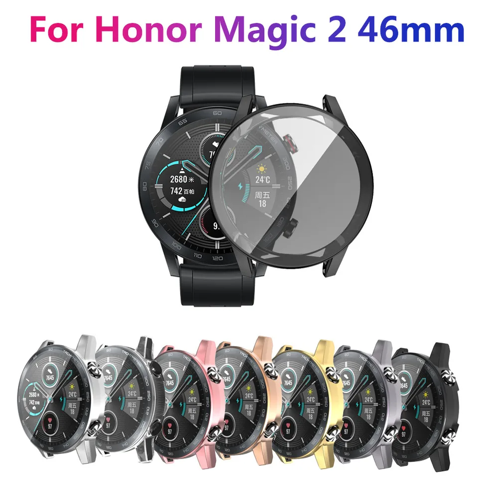 Elektroplatný ochranný kryt all-inclusive TPU pre Huawei Honor Magic Watch 2 Soft