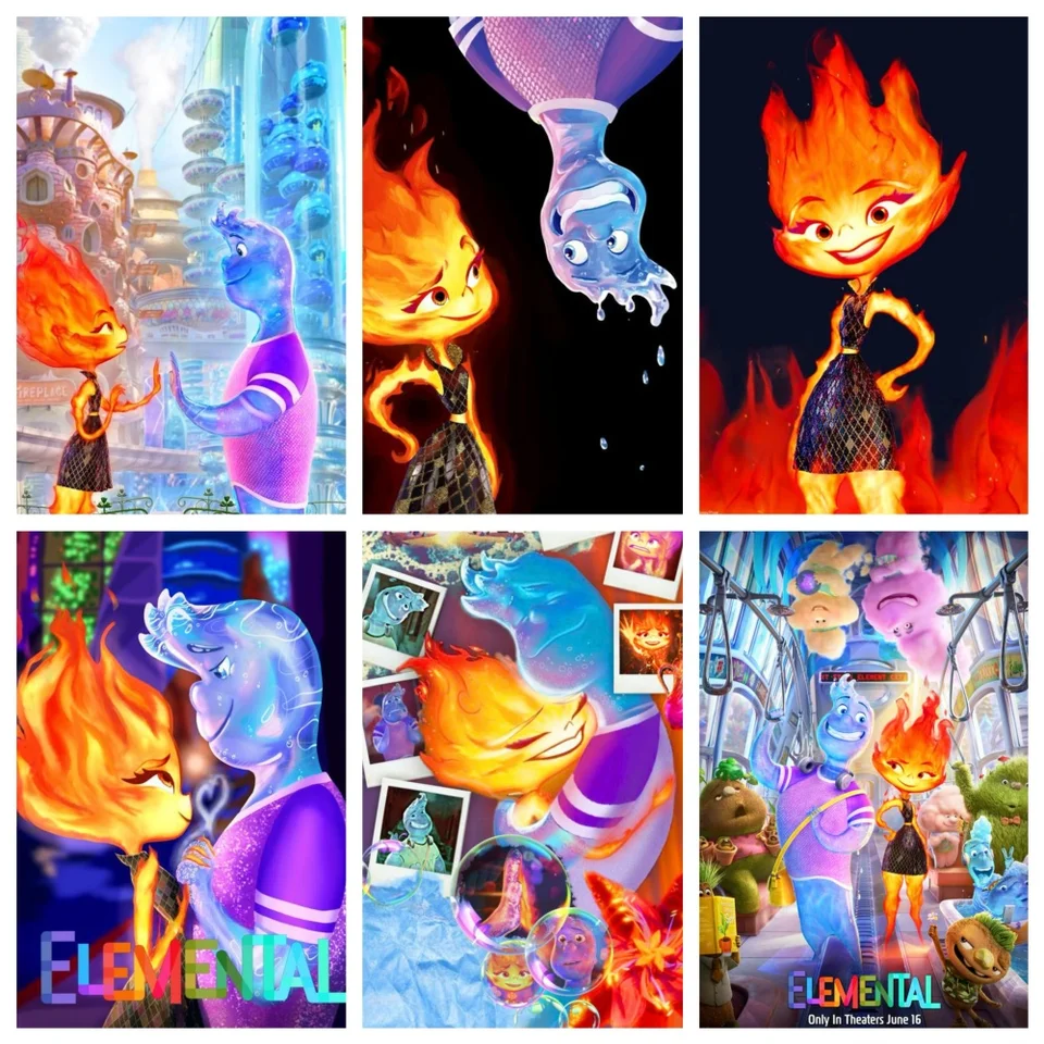 Elemental Disney 5D Diamond Painting Full Square Round Round vyšíva
