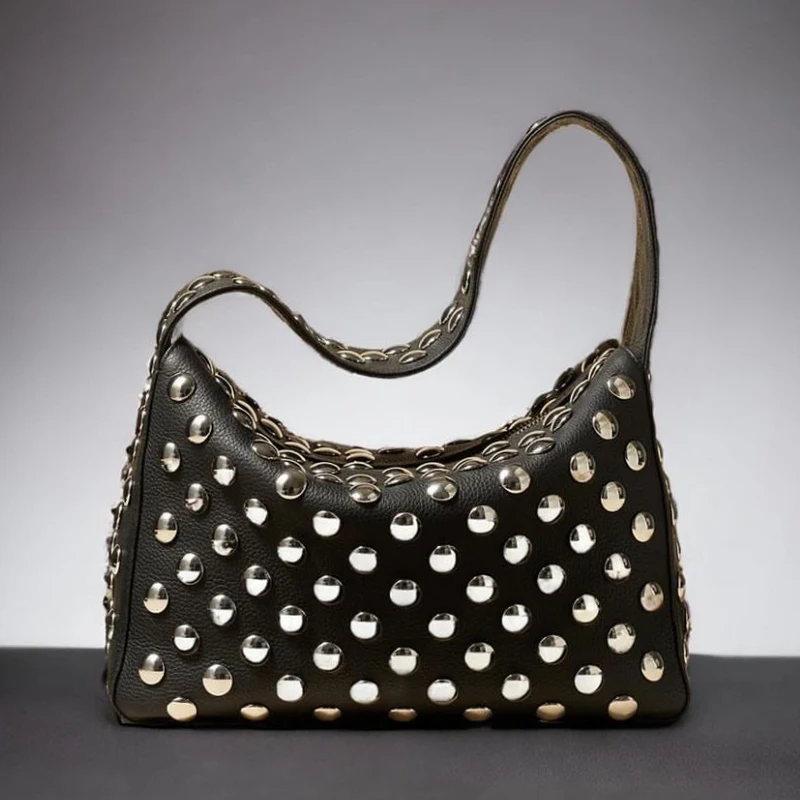 Elena Grain Punk Bags for Women Luxury Designer Kabelka kabelka 2024