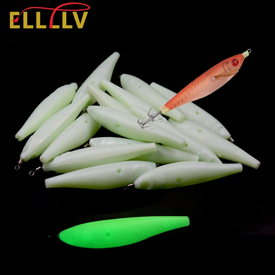 ELLLV 10/20ks 2,5# Svetelové diy telesné chobotnice Jig Ploty chobotnice naláka
