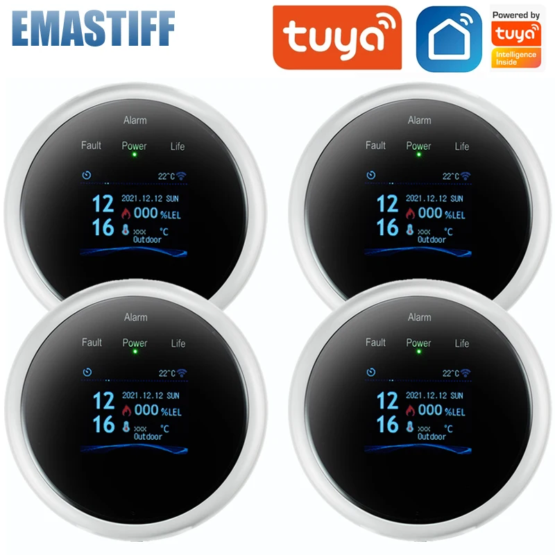 EMASTIFF WIFI SENSOR ZMENY SENZOR ZHLADNÉHO DOMÁCNOSTI SMART LPG SMART GAL ALAKT DETEKTER DETEKTOR SNÚCIE SNÚHO ZÁKLADNÉHO ZÁKLADY