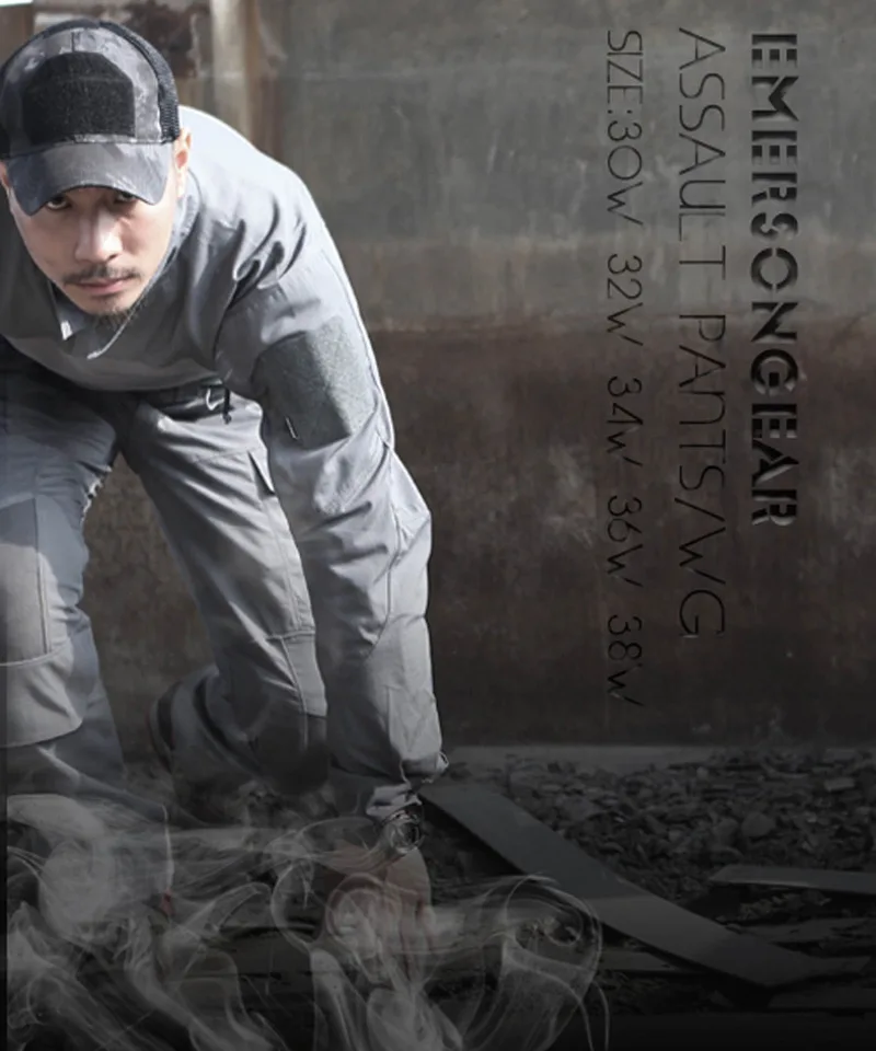 Emersongear Combat Assault Tactical košele nohavice oblek bdu uniforma vlk Gray EM9315 EM9316