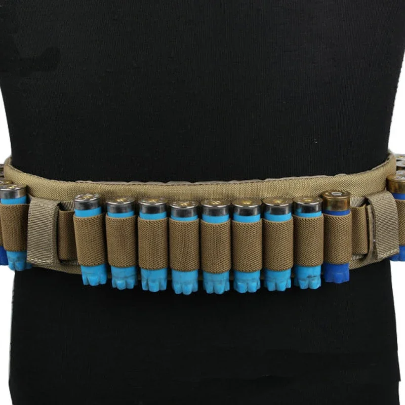 EmerSonsonear Gun Shell Belt Hunting Belt Shot Shot 27 Round Ammo ShotShell Bullet Band Band pre 12/20GA Airsoft EM1734